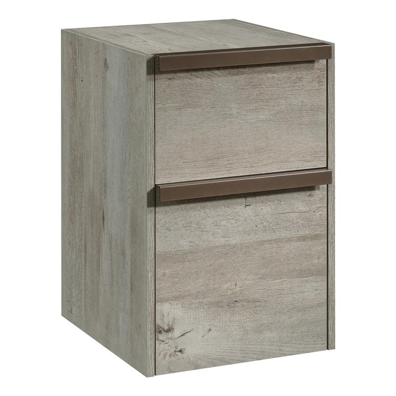 Sauder Manhattan Gate 18inD Vertical 2-Drawer Mobile File Cabinet, Mystic Oak MPN:424144
