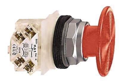 Push-Button Switch: 30 mm Mounting Hole Dia, Momentary (MO) MPN:9001KR5RH6