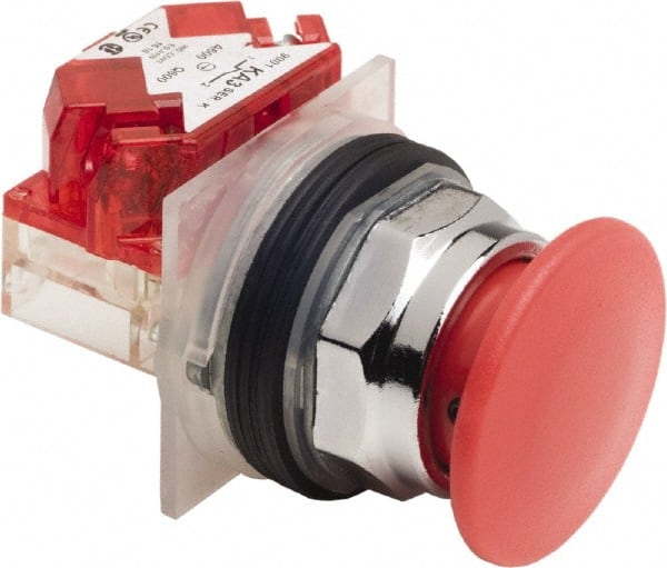Push-Button Switch: 30 mm Mounting Hole Dia, Maintained (MA) MPN:9001KR9R94H6