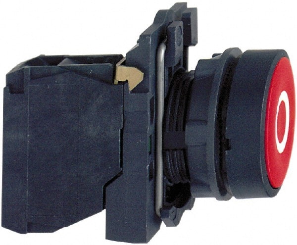 Push-Button Switch: 22 mm Mounting Hole Dia, Momentary (MO) MPN:ZB5AA38