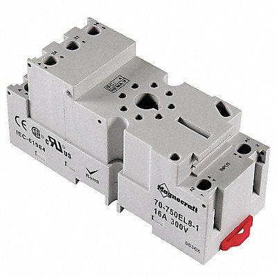Relay Socket Finger Safe Octal 8 Pin 16A MPN:70-750EL8-1
