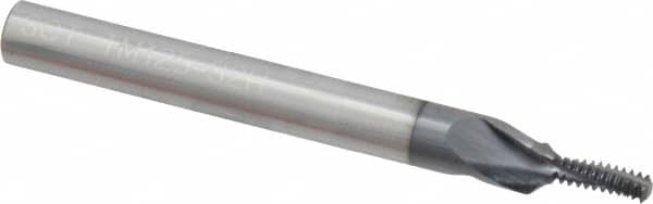 Helical Flute Thread Mill: #10-32, Internal, 3 Flute, 1/4