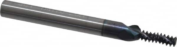 Helical Flute Thread Mill: 1/4-20, Internal/External, 3 Flute, 1/4