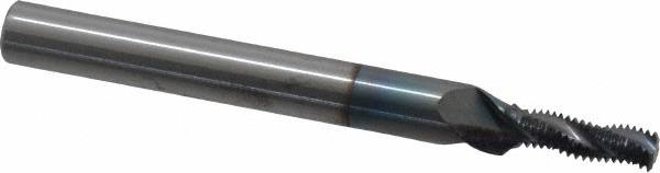 Helical Flute Thread Mill: 1/4-36, Internal/External, 3 Flute, 1/4