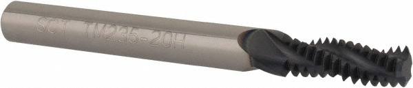 Helical Flute Thread Mill: 5/16-20, Internal & External, 3 Flute, 1/4