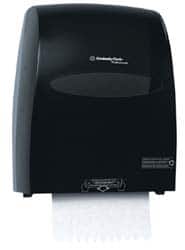 Sanitouch Manual Hard Roll Towel Dispenser, Black, for 1.75