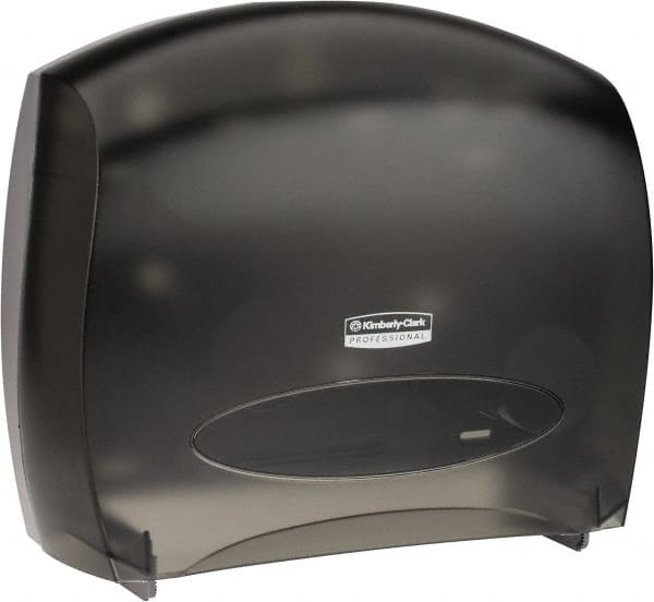 Jumbo Roll Toilet Paper Dispenser with Stub Roll, Black, 16.0