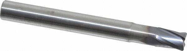 Corner Radius End Mill: 6 mm Dia, 7 mm LOC, 0.6 mm Radius, 4 Flutes, Solid Carbide MPN:00019479