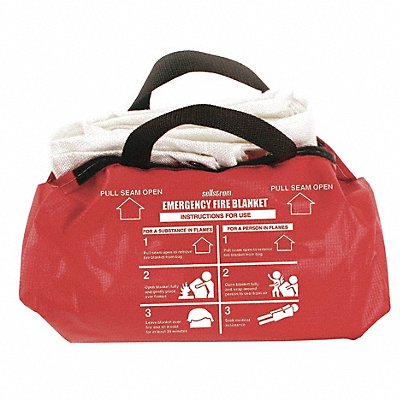 Fire Blanket and Duffel Bag Fiberglass MPN:S97452