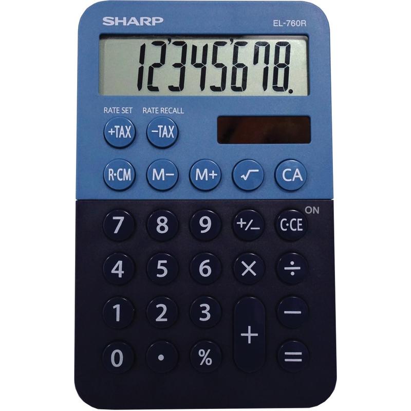 Sharp EL-760RBBL Desktop Calculator (Min Order Qty 6) MPN:EL760RBBL