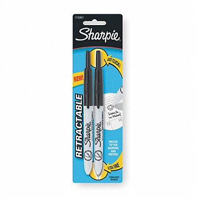 Permanent Marker Black Ultra Fine PK2 MPN:1735801