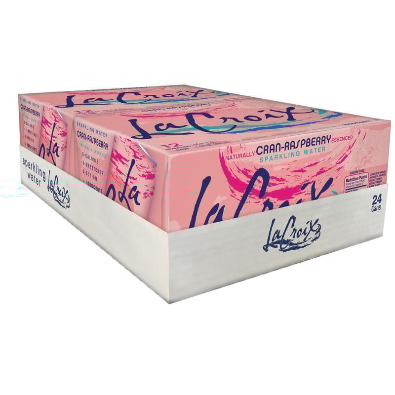 LaCroix Sparkling Water, Cran-Raspberry, 12 Oz, Case Of 24 Cans (Min Order Qty 3) MPN:15021238