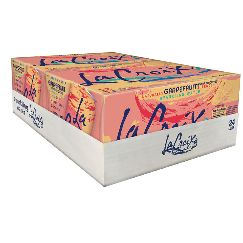 LaCroix Core Sparkling Water with Natural Grapefruit Flavor, 12 Oz, Case of 24 Cans (Min Order Qty 3) MPN:15021245