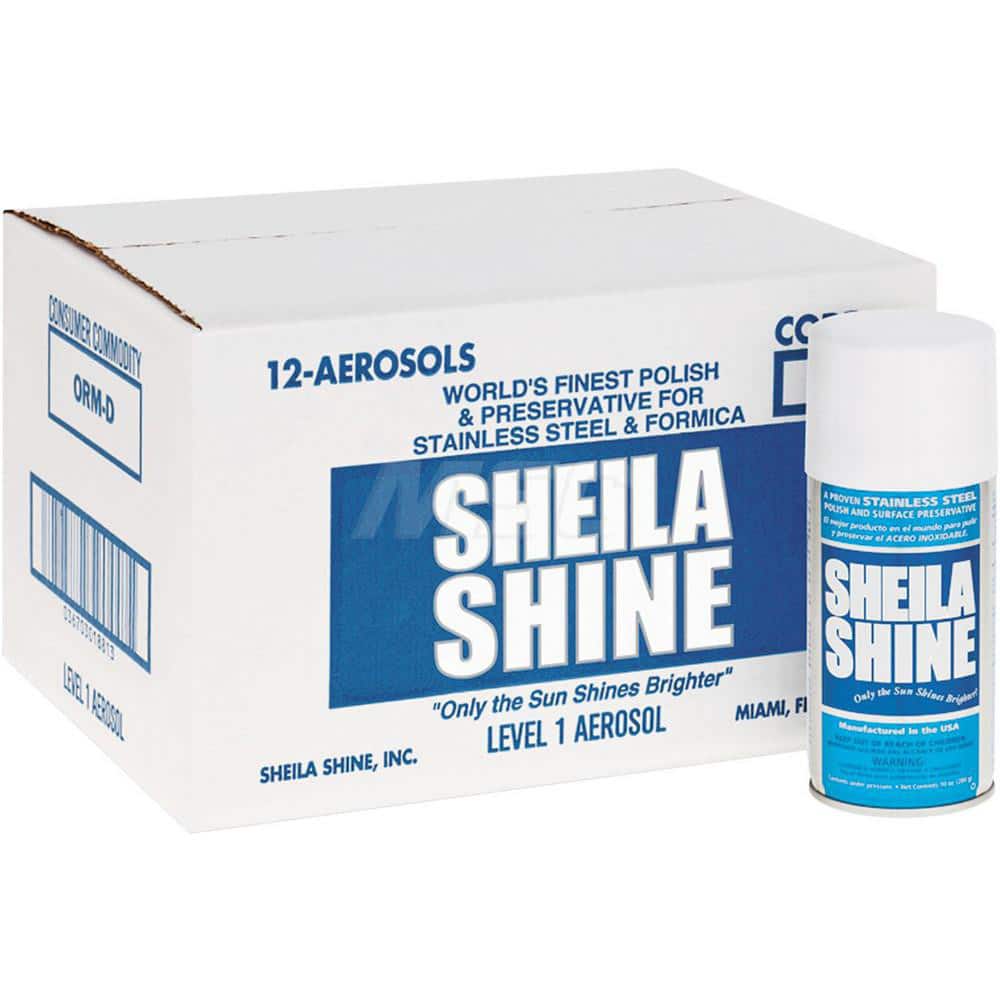 Stainless Steel Cleaner & Polish: Liquid, 10 fl oz Aerosol, Mild, Wintergreen Scent MPN:SSI1CT
