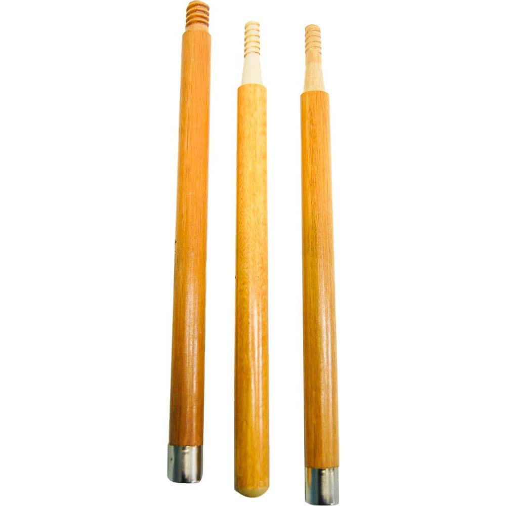 Paint Roller Extension Poles, Connection Type: Threaded , Lock Type: Twist , Material: Wood , Minimum Length: 12in , Maximum Length: 40.00  MPN:6530