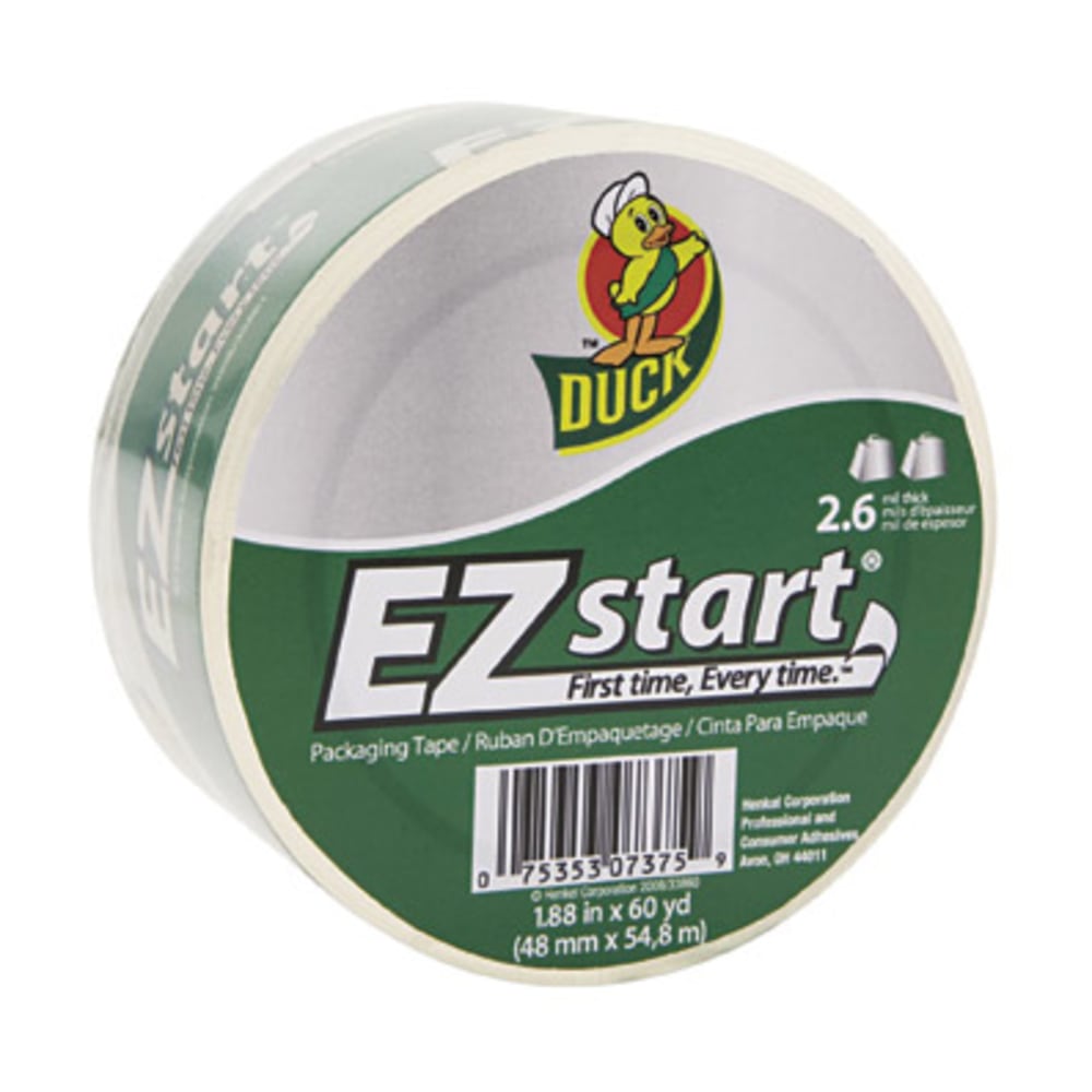Duck EZ Start Packaging Tape, 1 7/8in x 60 Yd. (Min Order Qty 9) MPN:CS60C