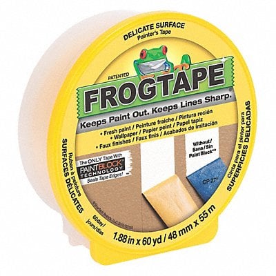 Masking Tape 1 7/8 W 60 yd L Yellow MPN:CF 160