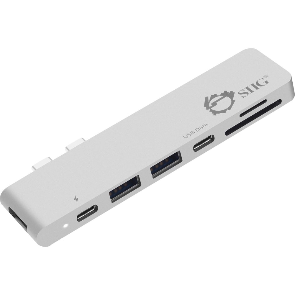 SIIG Thunderbolt 3 USB-C Hub HDMI with Card Reader & PD Adapter - Docking station - USB-C 3.1 / Thunderbolt 3 MPN:JU-TB0412-S1
