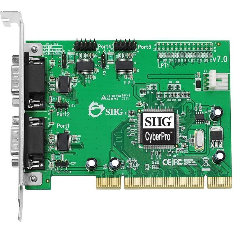 SIIG CyberSerial JJ-P45012-S7 4-port PCI Serial Adapter MPN:JJ-P45012-S7