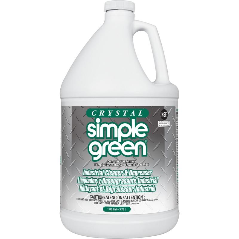 Simple Green Crystal Industrial Cleaner/Degreaser - For Multipurpose - Concentrate - Liquid - 128 fl oz (4 quart) - 1 Each - Non-flammable, Fragrance-free, Color-free - Clear (Min Order Qty 3) MPN:19128