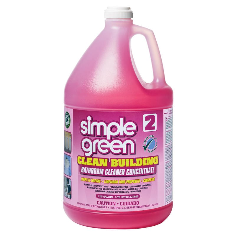 Simple Green Clean Building Bathroom Cleaner Concentrate, 128 Oz Bottle (Min Order Qty 4) MPN:11101