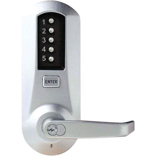 Lever Locksets, Type: Push-button Lock, Door Thickness: 1-3/4, Back Set: 2-3/4, For Use With: Commercial Doors, Finish/Coating: Satin Chrome, Material: Steel MPN:5051BWL-26D-41