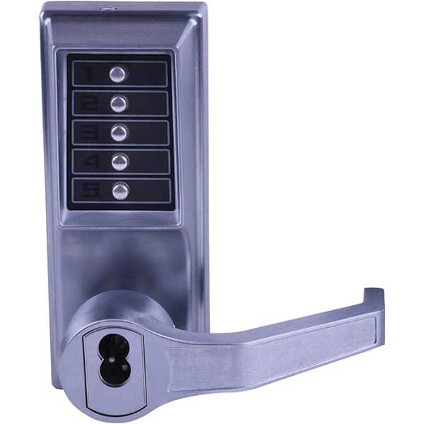 Lever Locksets, Type: Push-button Lock, Door Thickness: 1-3/4, Back Set: 2-3/4, For Use With: Commercial Doors, Finish/Coating: Satin Chrome, Material: Steel MPN:LR8146S-26D-41