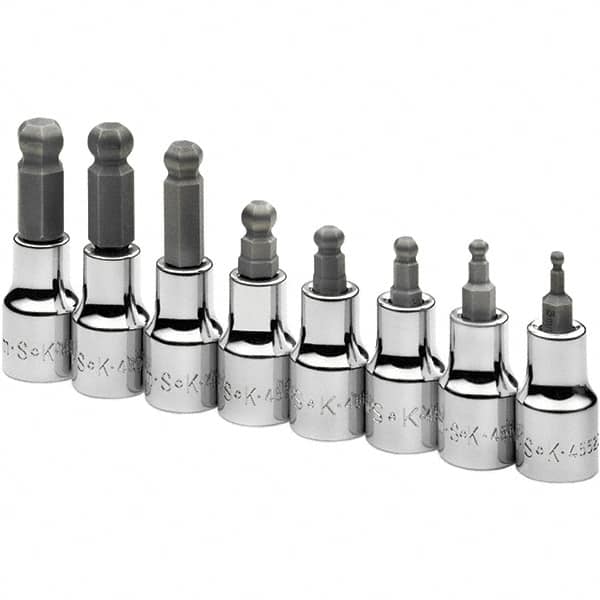 Hex Bit Socket Set: 3/8