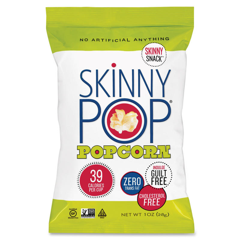 Skinny Pop Popcorn, 1 Oz, Carton Of 12 Bags (Min Order Qty 2) MPN:4088