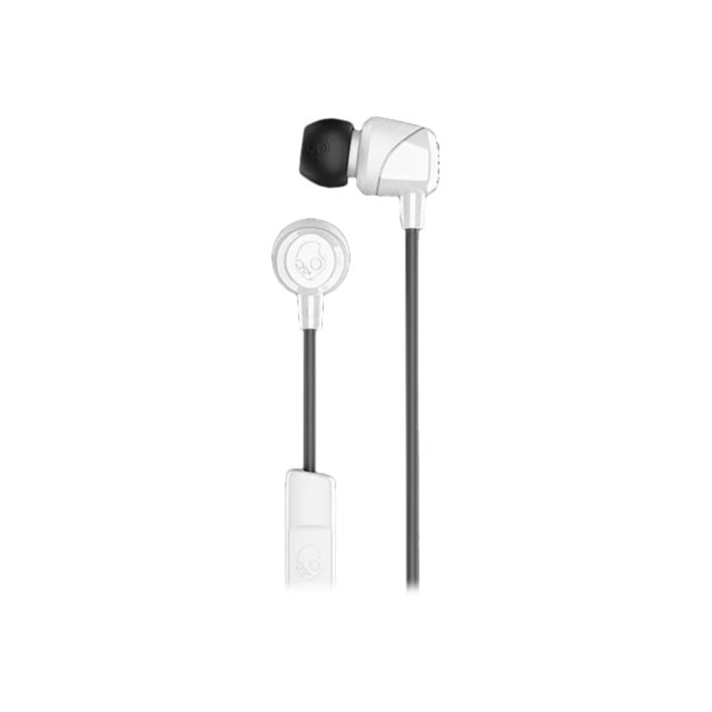 Skullcandy Jib - Earphones with mic - in-ear - wired - 3.5 mm jack - noise isolating - white/black/white (Min Order Qty 7) MPN:S2DUYK-441