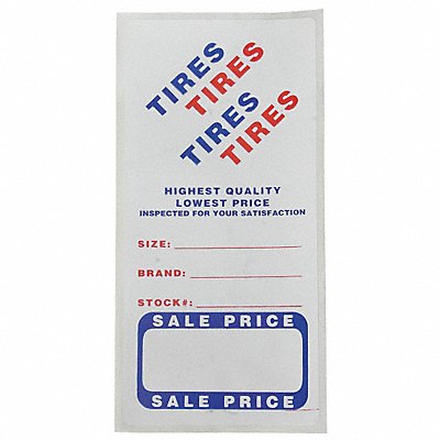 Adhesive Tire Lbl Roll Paper PK500 MPN:M-FB-P9943-79