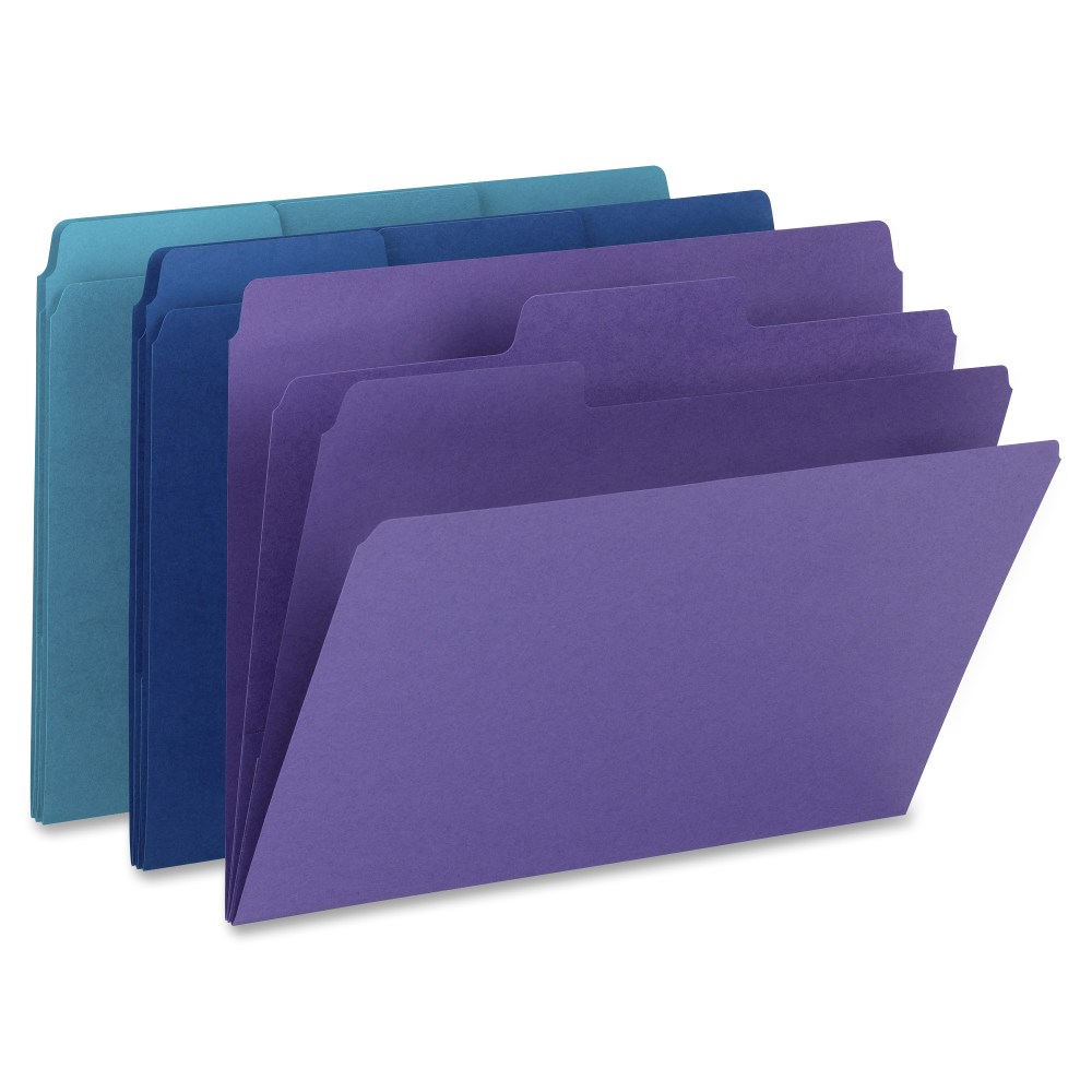 Smead SuperTab Organizer Folders, Letter Size, 3/4in Expansion, 1/3 Tab Cut, Assorted Colors, Pack Of 3 (Min Order Qty 8) MPN:11989