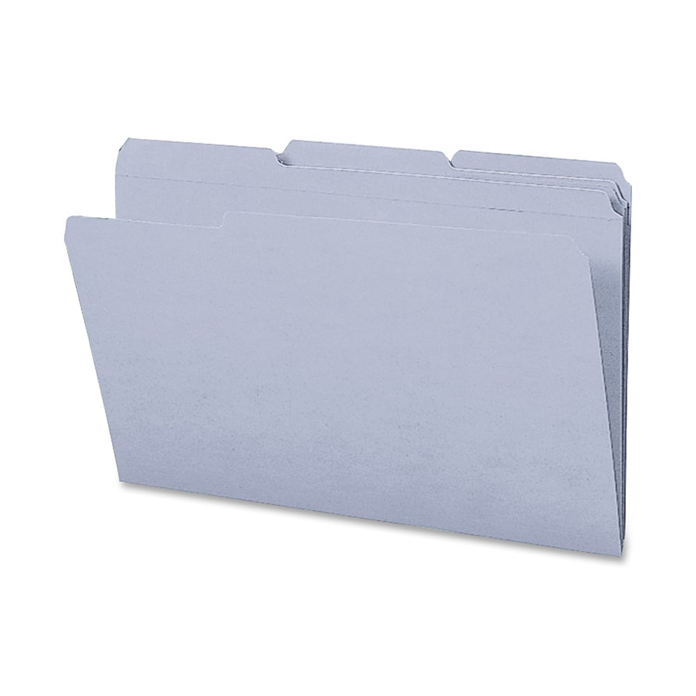 Smead 1/3-Cut 2-Ply Color File Folders, Legal Size, Gray, Box Of 100 (Min Order Qty 2) MPN:17334