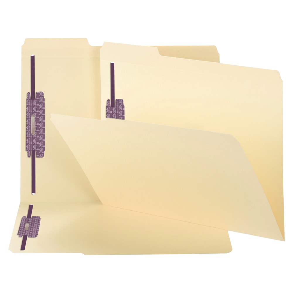 Smead Manila Folders With SafeSHIELD Coated Fasteners, Legal Size, Box Of 50 MPN:19555