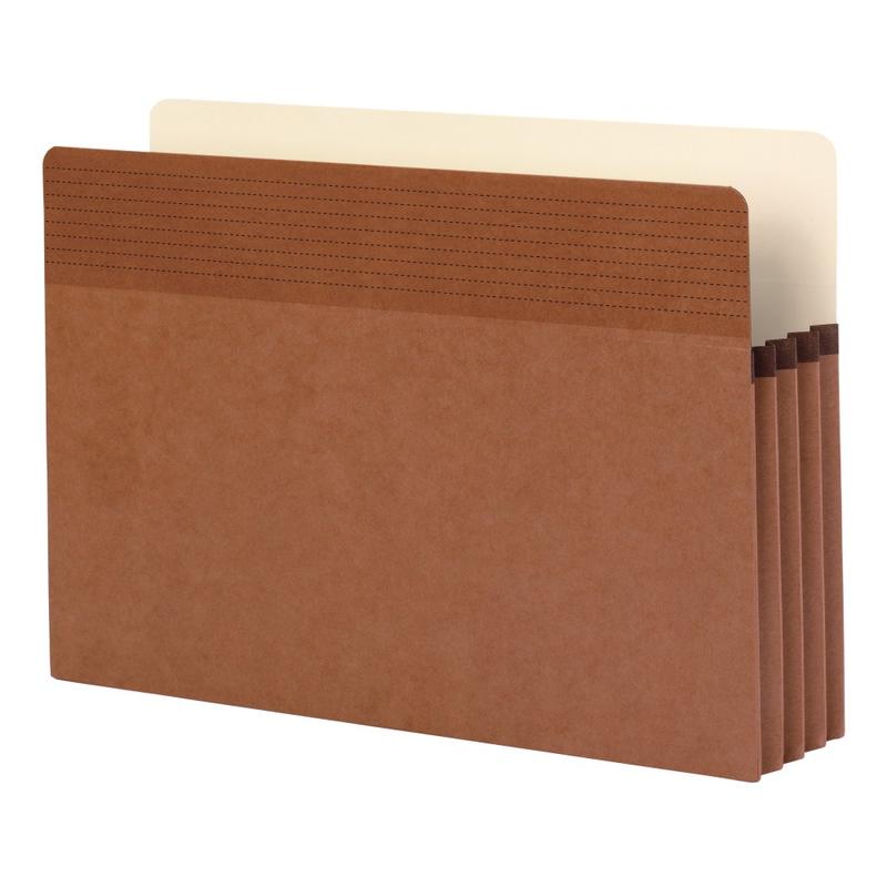 Smead Easy Grip Pockets, 3 1/2in Expansion, Legal Size, 30% Recycled, Redrope, Pack Of 25 (Min Order Qty 2) MPN:73210