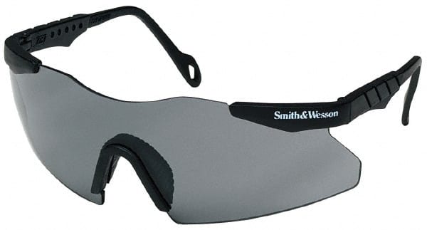 Safety Glass: Scratch-Resistant, Polycarbonate, Smoke Lenses, Full-Framed, UV Protection MPN:19823