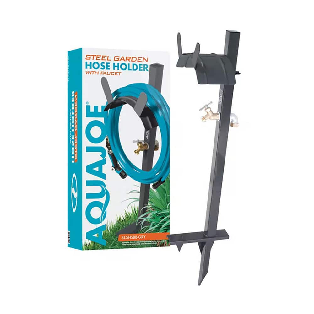 Garden Hose Racks, Load Capacity: 20 , Compatible Hose Length: 125ft , Material: Steel  MPN:SJ-SHSBB-GRY
