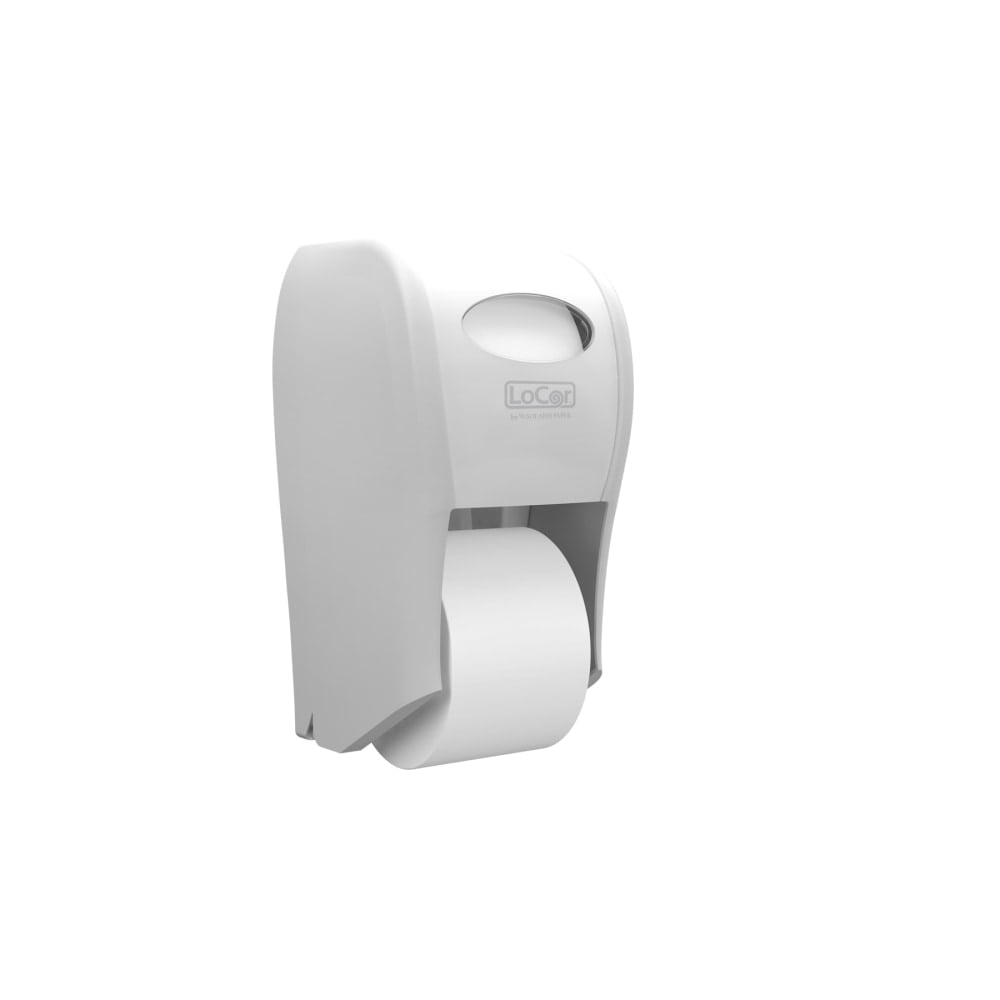 Solaris Paper LoCor Top-Down Wall-Mount Bath Tissue Dispenser, White (Min Order Qty 5) MPN:D67012