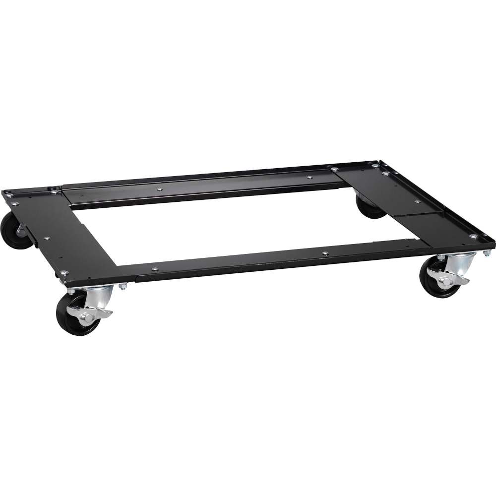 Lorell Commercial Cabinet Dolly - Metal - 42in Width x 24in Depth x 4in Height - Black - 1 Each MPN:59708