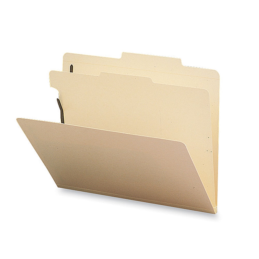 Sparco Classification Folders, Letter Size, 1 Divider, Manila, Box Of 10 (Min Order Qty 2) MPN:17271