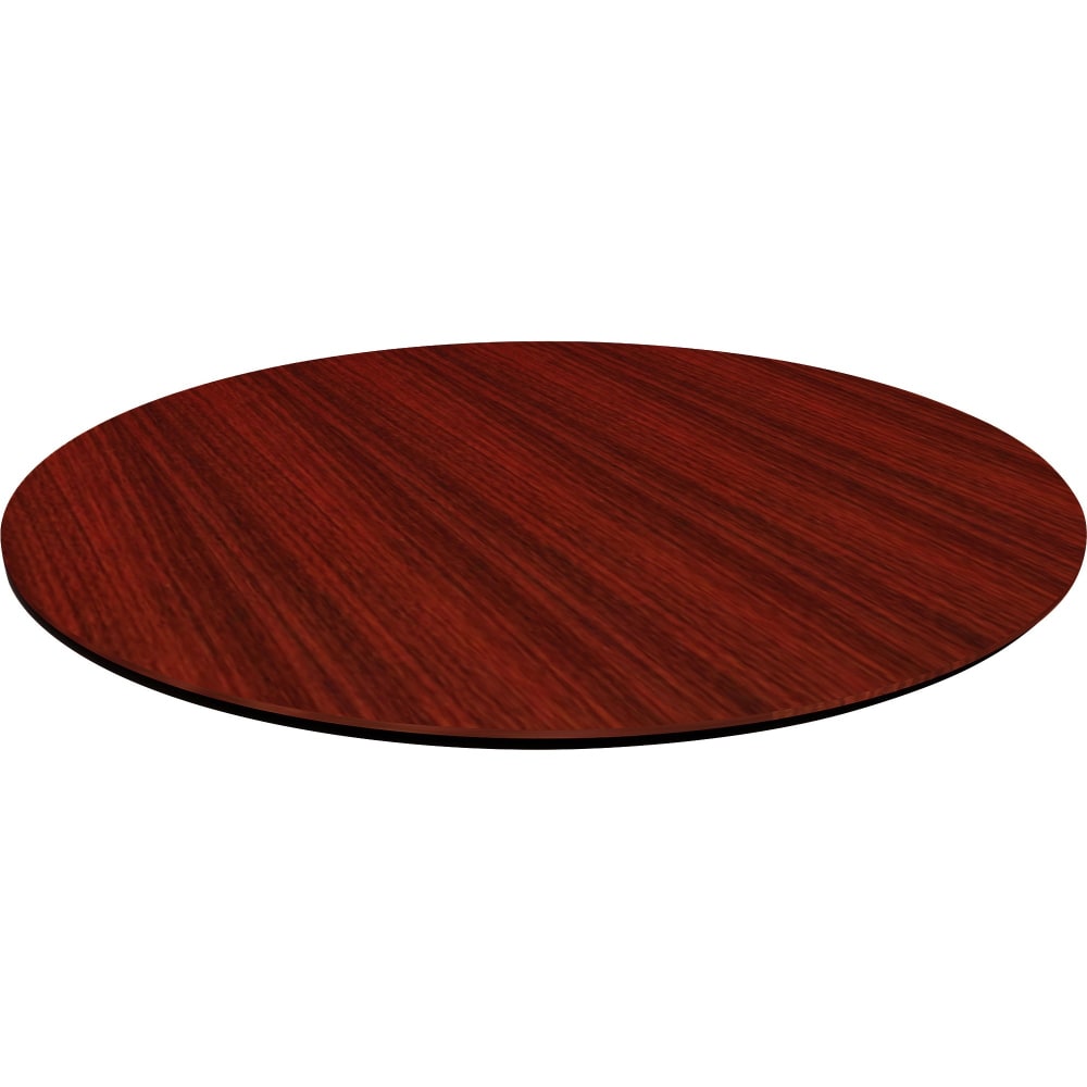 Lorell Laminate Knife-Edge Round Conference Table Top, 42inW, Mahogany MPN:59661