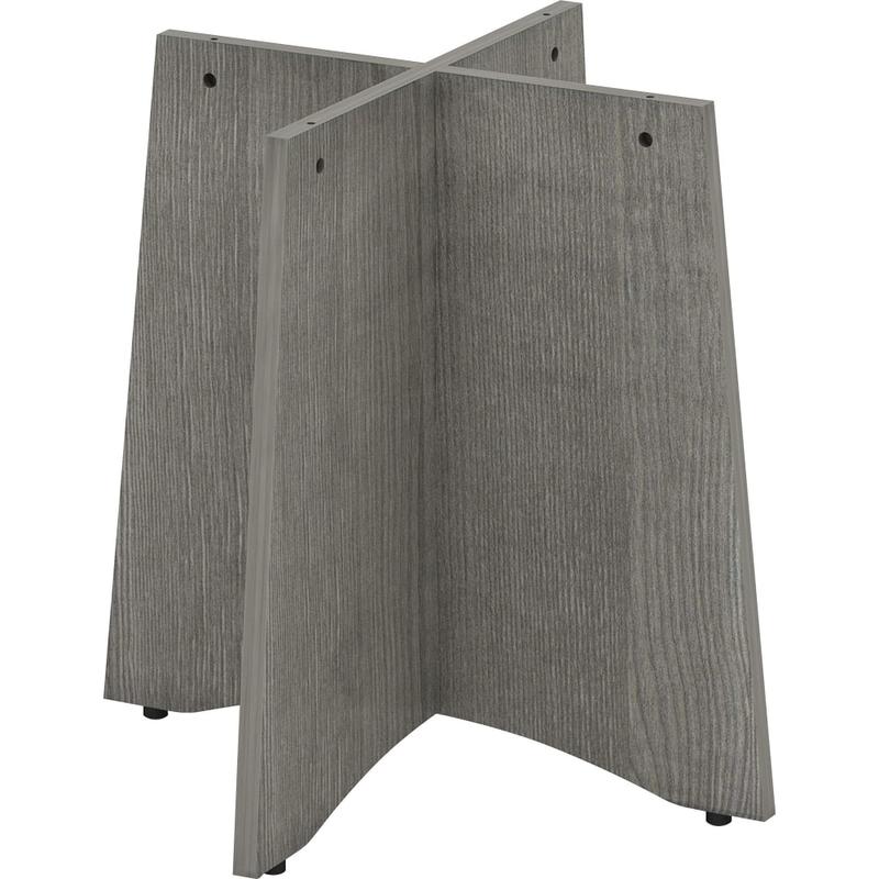 Lorell Laminate Conference Table X-Shape Base, Weathered Charcoal MPN:69589