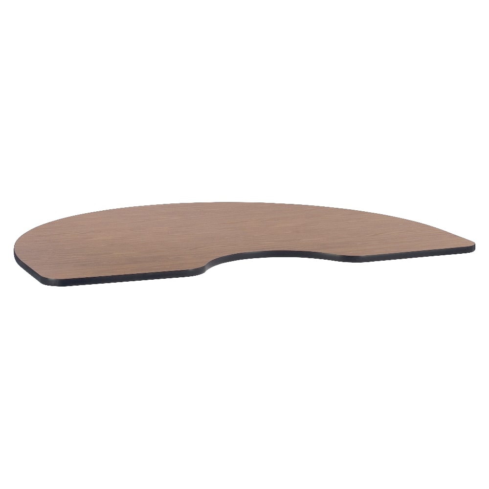 Lorell Classroom Kidney-Shaped Activity Table Top, 72inW x 48inD, Medium Oak MPN:99898