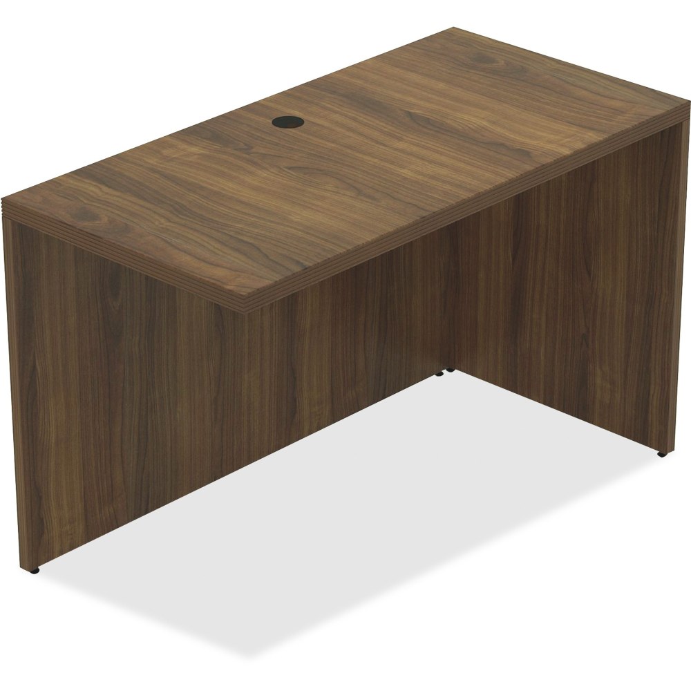 Lorell Chateau 48inW Reverse Desk Return, Walnut MPN:34323