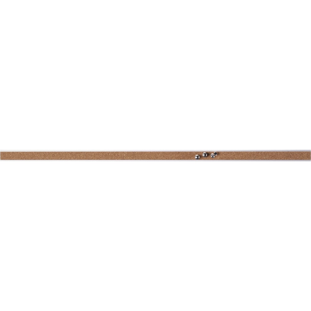 Lorell Cork Strip Bulletin Bars, 1in x 48in, Silver, Pack Of 3 MPN:49535BD