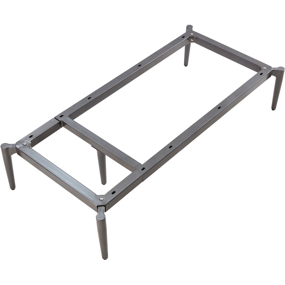 Lorell Contemporary ReceptionCollection Adjustable Metal Base - 47.9in x 22.9in x 9.8in - Material: Metal - Finish: Gray MPN:86933
