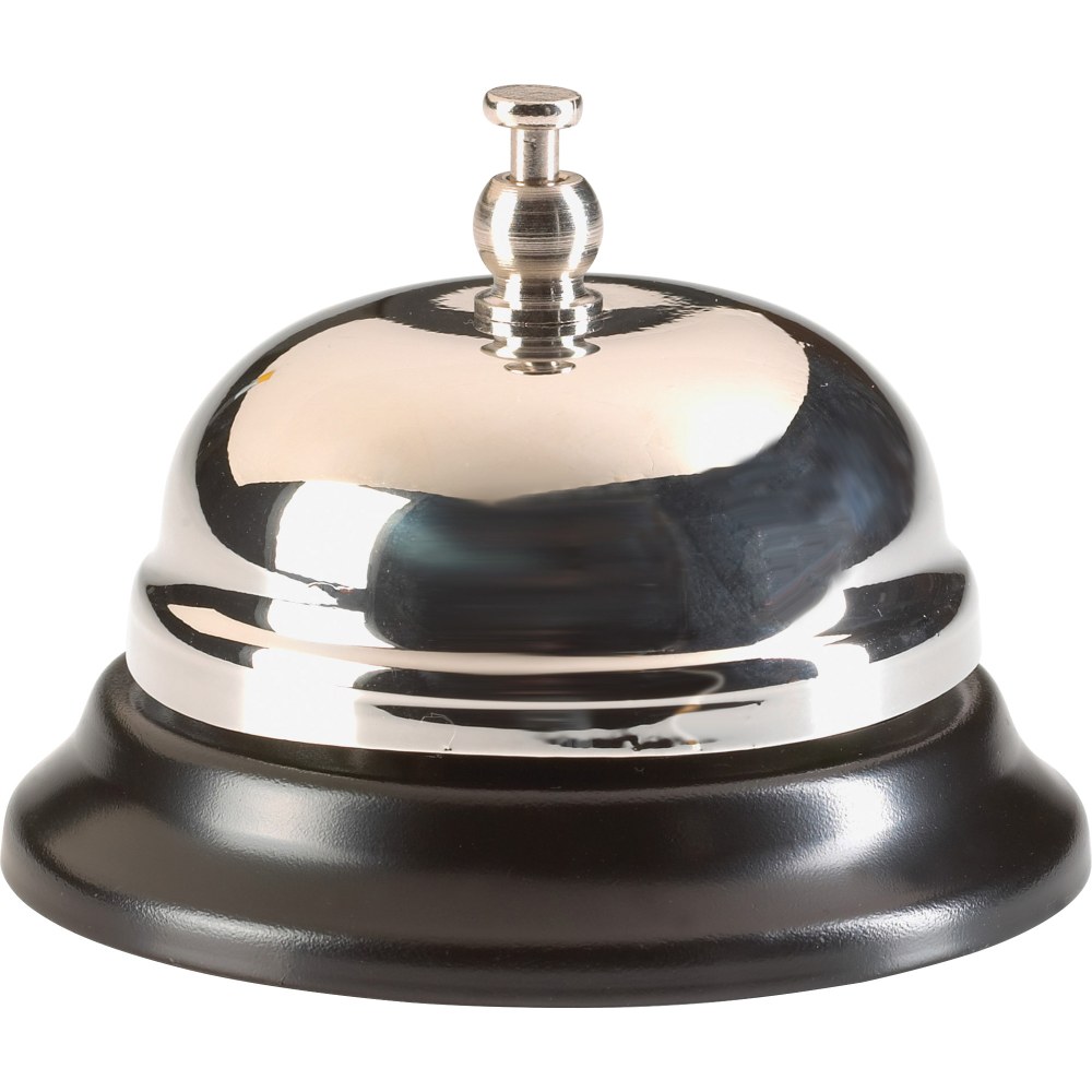 Sparco Nickel-Plated Chromed Steel Call Bell, Silver/Black (Min Order Qty 10) MPN:01583