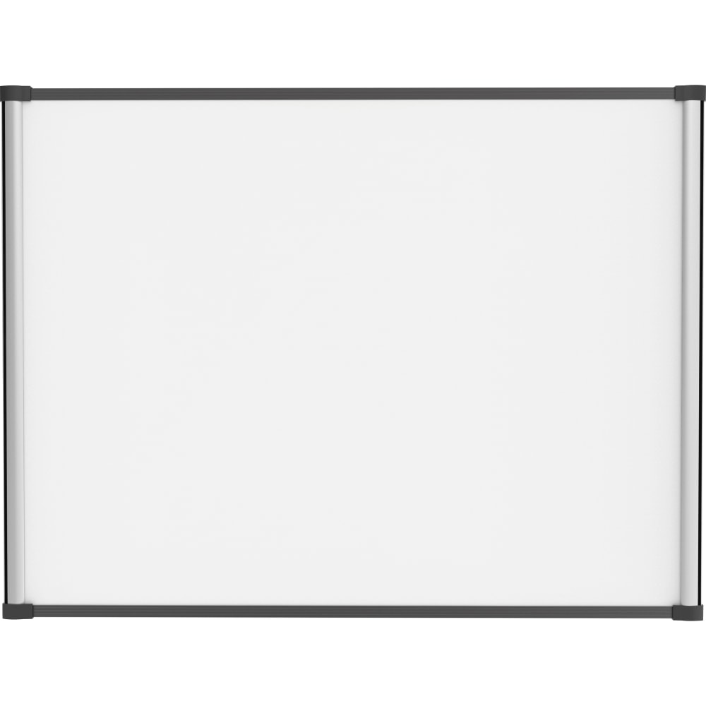 Lorell Magnetic Dry-Erase Whiteboard Combo Board, 48in x 36in, Aluminum Frame With Black Finish MPN:52512