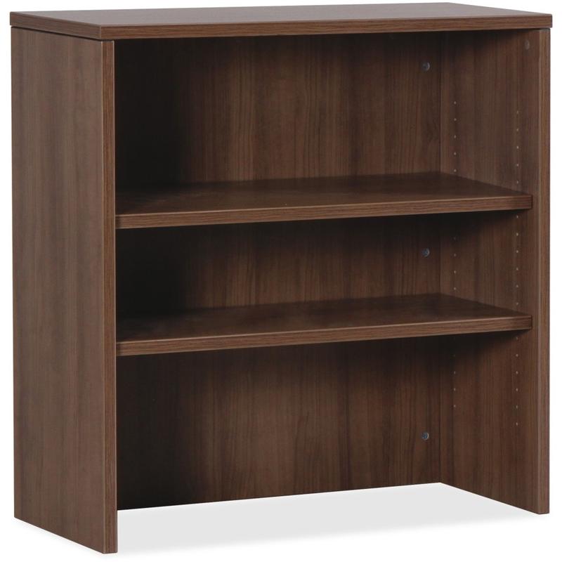 Lorell Essentials Series Stack-On Modular Shelving Bookcase, 36inH x 36inW x 15inD, Walnut MPN:69975