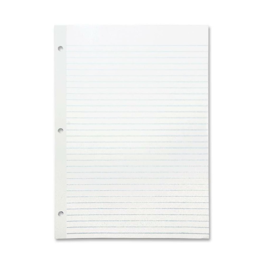 Sparco Mylar-Reinforced Wide-Ruled Filler Paper, Letter Size, 20 Lb, White, Pack Of 100 Sheets (Min Order Qty 9) MPN:WB213R